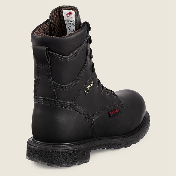 Red Wing Mens Safety Boots - Supersole® 2.0 - 8-inch Insulated Waterproof Csa Toe - Black - RGV24678